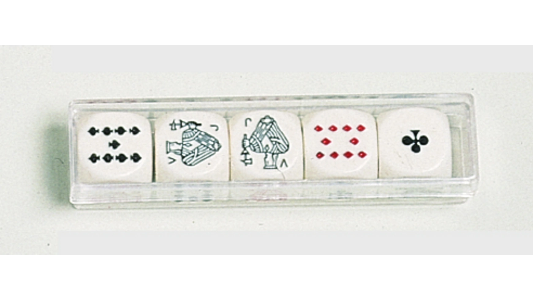 плоские игральные кости крупным планом для начинающих Игральные кости для покера 16мм (5 шт) Piatnik