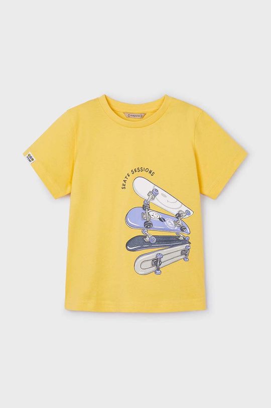 

Mayoral Детская хлопковая футболка, желтый