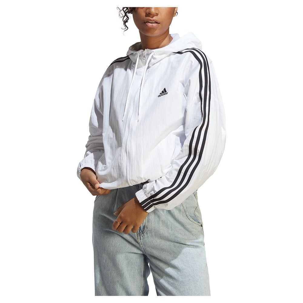 

Ветровка adidas Sportswear Essentials 3 Stripes Woven, белый