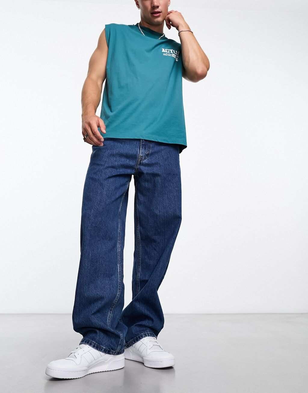 

Голубые джинсы Levi's 578 Baggy