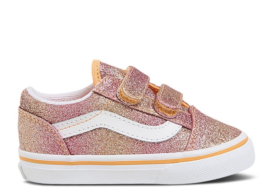 

Кроссовки Vans Old Skool V Toddler, цвет Glitter Sunrise Glitter