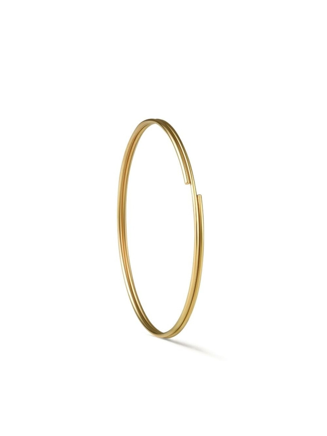 

Серьга Double Hoop 40 из желтого золота Shihara, золотой