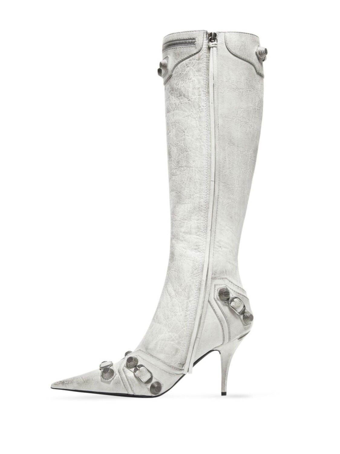 

Balenciaga сапоги Cagole с заостренным носком, белый