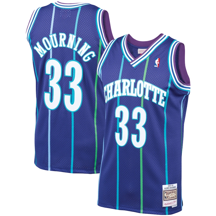 

Джерси Mitchell & Ness Charlotte Hornets, фиолетовый