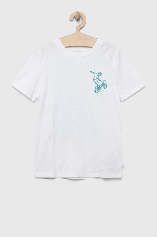 

Хлопковая футболка для детей Gap, белый