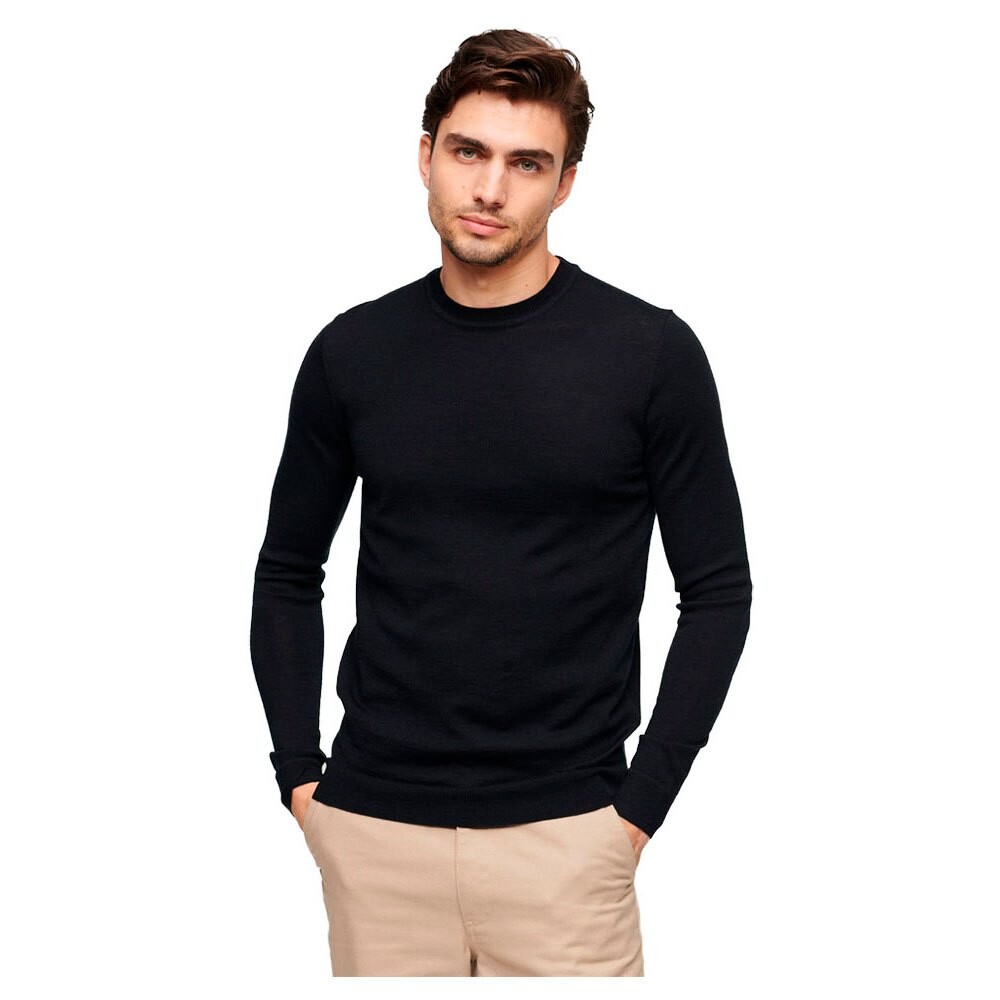 

Свитер Superdry Studios Merino Crew, черный