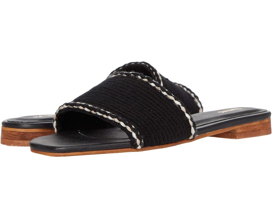Сандалии KAANAS Jamaica Handwoven Sandals with Braid, черный