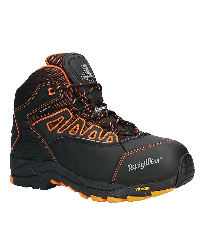 цена Мужские утепленные водонепроницаемые черные кожаные рабочие ботинки PolarForce Hiker RefrigiWear, черный