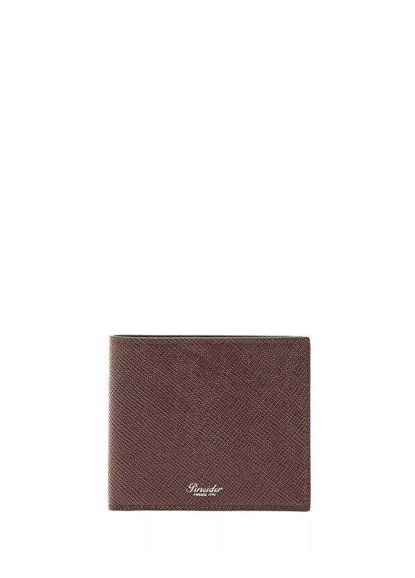 цена Мужской кожаный кошелек с коричневым логотипом Pineider