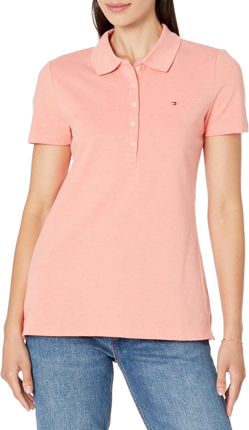 

Рубашка-поло Short Sleeve Polo Tommy Hilfiger, цвет Coralie