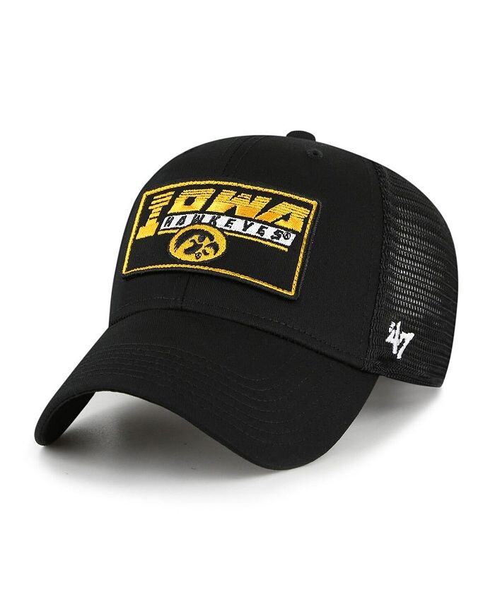 

Черная регулируемая шапка для мальчиков и девочек Iowa Hawkeyes Levee Trucker '47 Brand, черный
