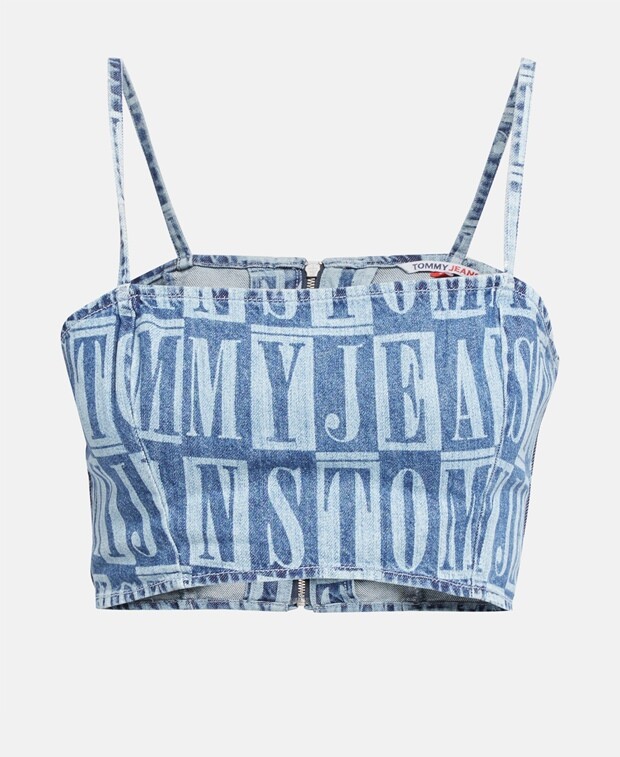 

Укороченный топ Tommy Hilfiger, индиго