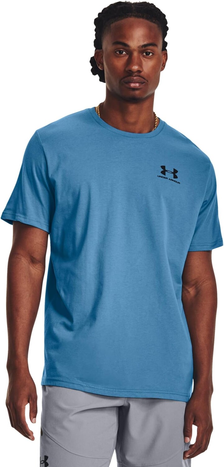 

Sportstyle Левая грудь с коротким рукавом Under Armour, цвет Cosmic Blue/Black