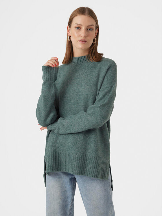 Свитер обычного кроя Vero Moda, зеленый свитер обычного кроя vero moda girl зеленый