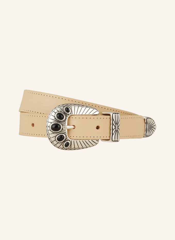 

Кожаный ремень Claudie Pierlot, бежевый
