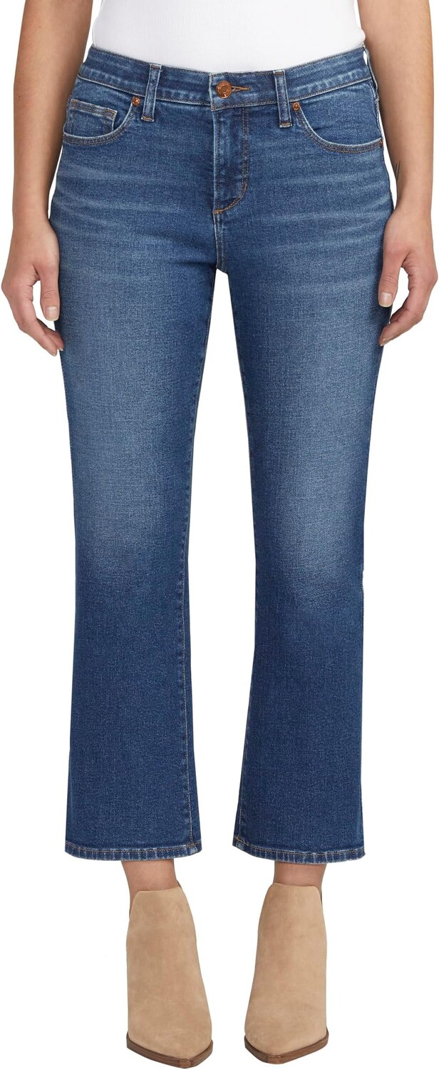 

Джинсы Petite Eloise Mid-Rise Cropped Bootcut Jeans Jag Jeans, цвет Jet Set