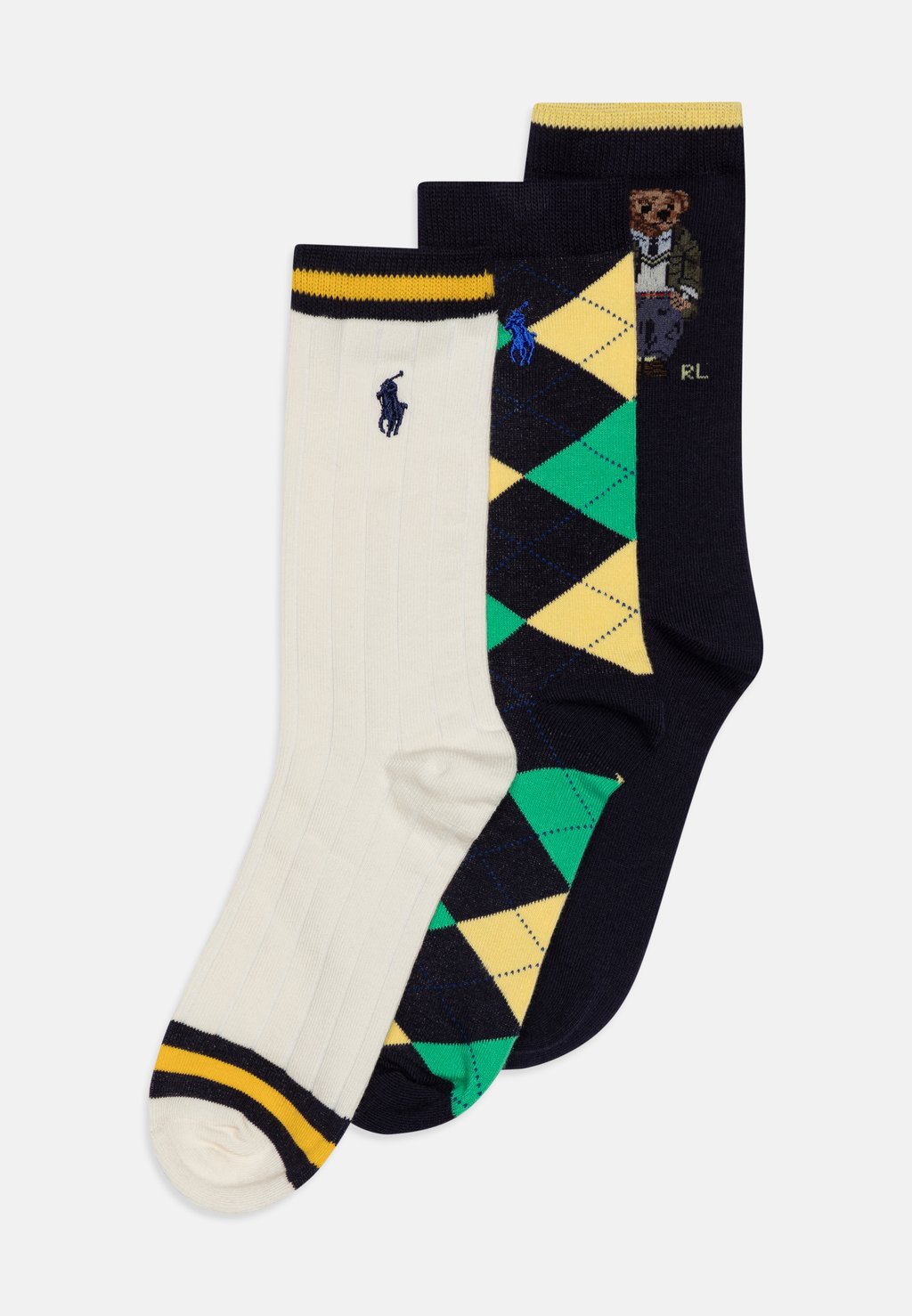 

Носки CREW SOCK UNISEX 3 PACK Polo Ralph Lauren, цвет multi-coloured