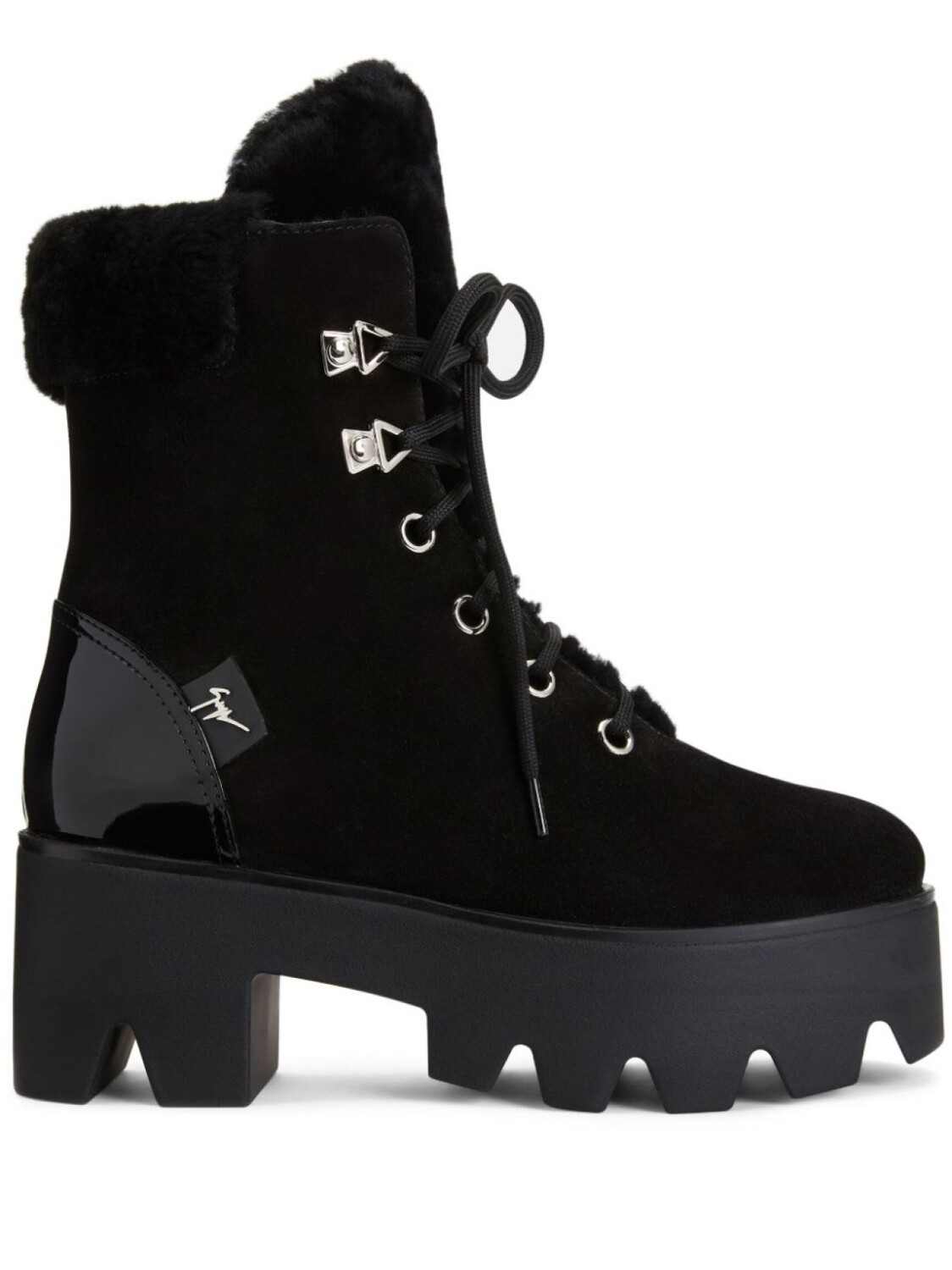 

Giuseppe Zanotti ботинки Juliett Trek на платформе, черный