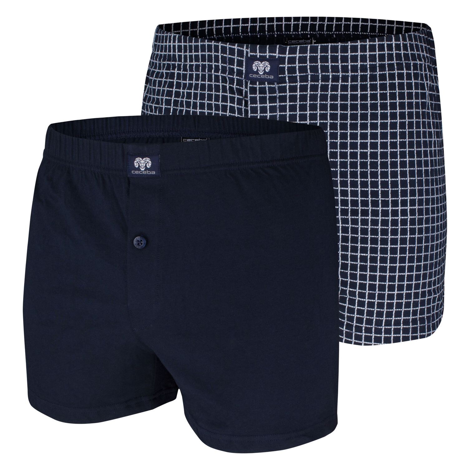 

Боксеры CECEBA Boxershorts 2 шт, цвет Navy kariert