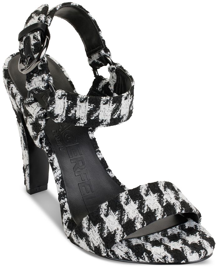 Женские классические сандалии Ceone с ремешком на щиколотке и пяткой на пятке KARL LAGERFELD PARIS, черный
