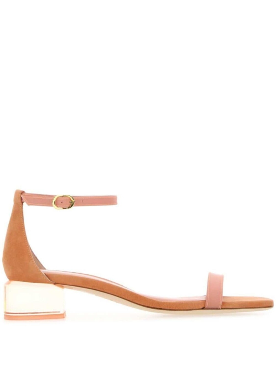 

Сандалии Stuart Weitzman 35 мм Lucite NudistCurve, серый