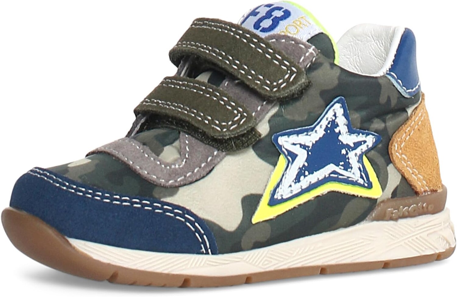 

Кроссовки Falcotto New Ferdi VL AW21 Naturino, цвет Azure/Militare/Yellow