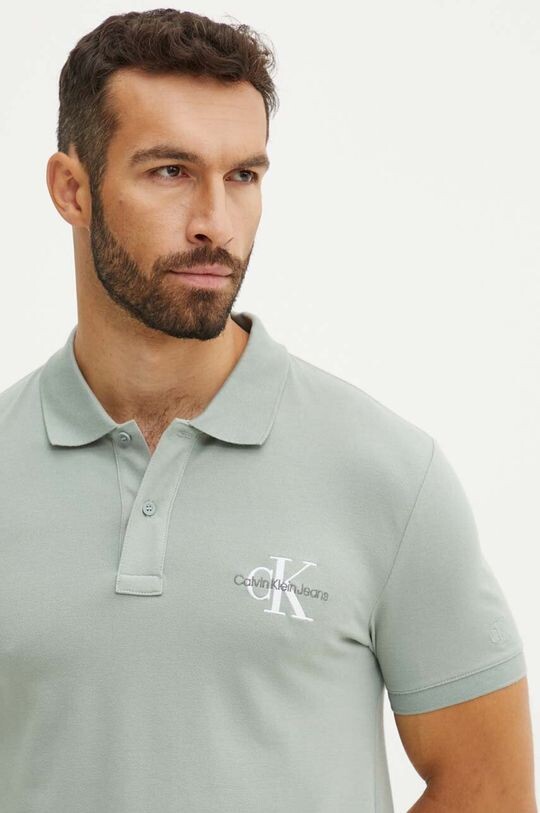 

Поло Calvin Klein Jeans, серый