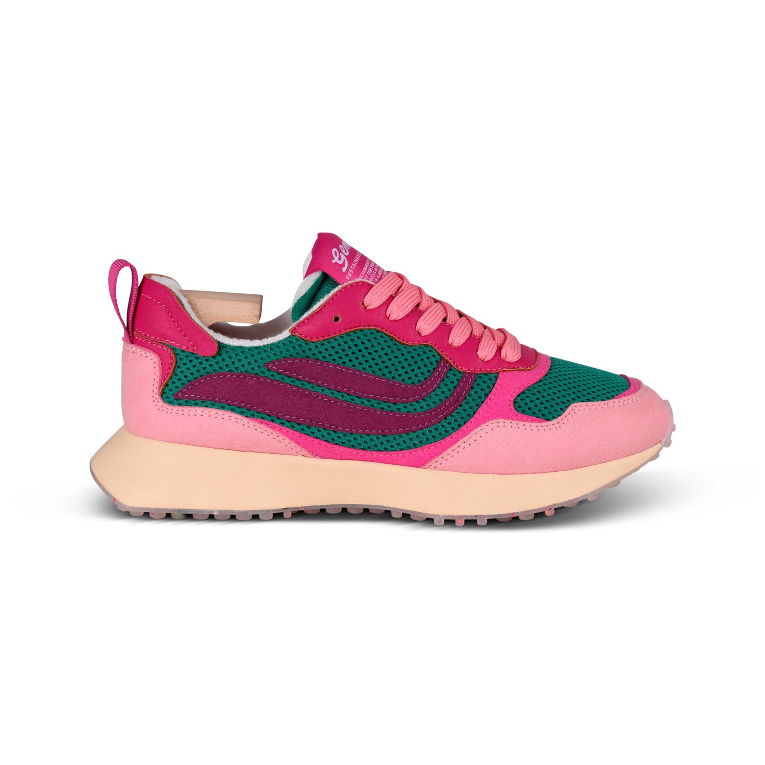 Кроссовки Genesis Footwear Women's G Marathon Multimesh, цвет Plum/Forest/Dragonfruit