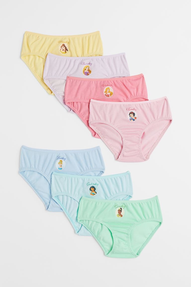 

Набор трусов H&M Disney Princesses Cotton Briefs, 7 предметов, мультиколор