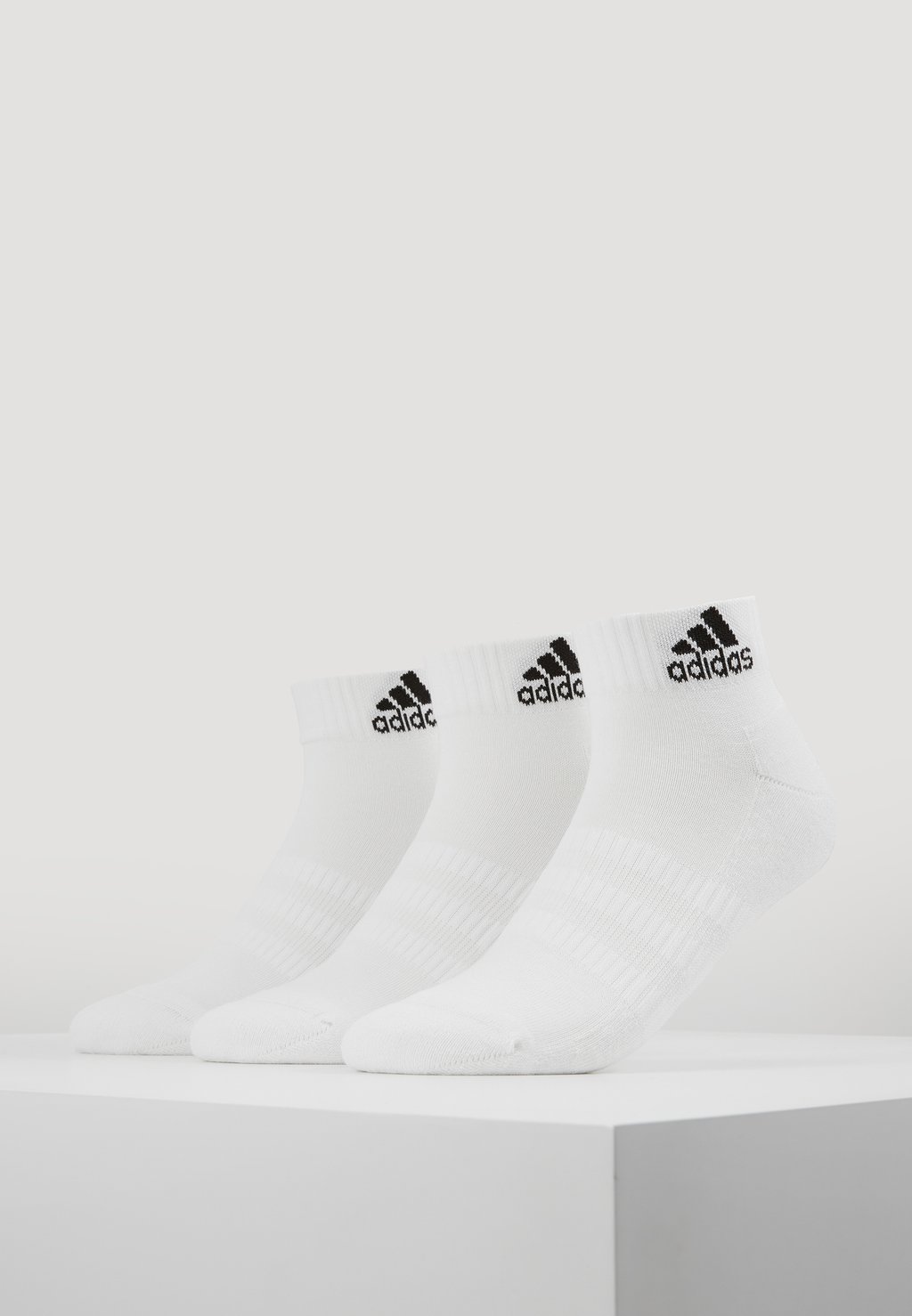 спортивные носки cush sock unisex adidas цвет white black Носки спортивные SOCKEN CUSH ANK 3PP adidas Performance, цвет white