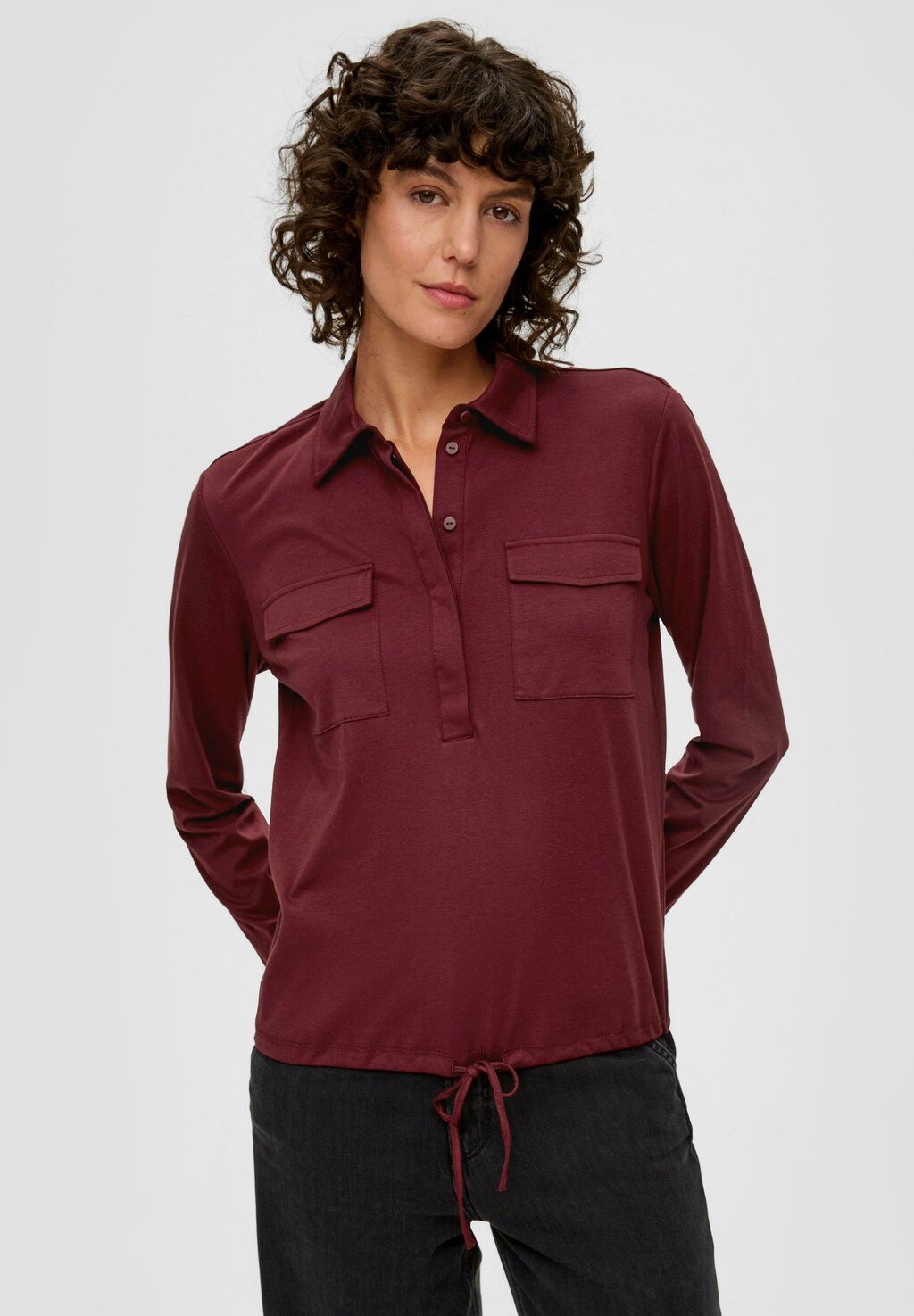 

Рубашка с длинным рукавом IM UTILITY-STIL s.Oliver, цвет bordeaux