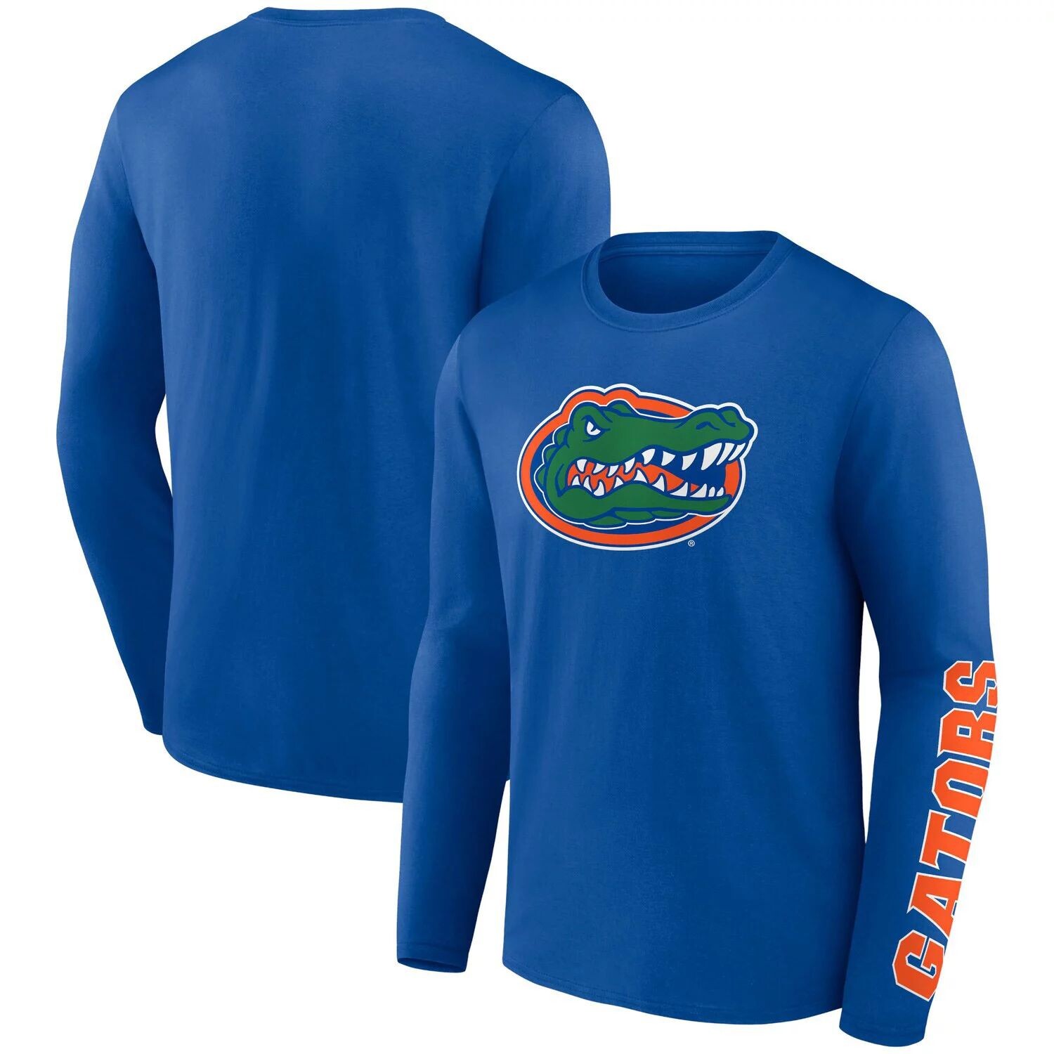 

Мужская фирменная футболка с длинными рукавами Royal Florida Gators Double Time 2-Hit Fanatics