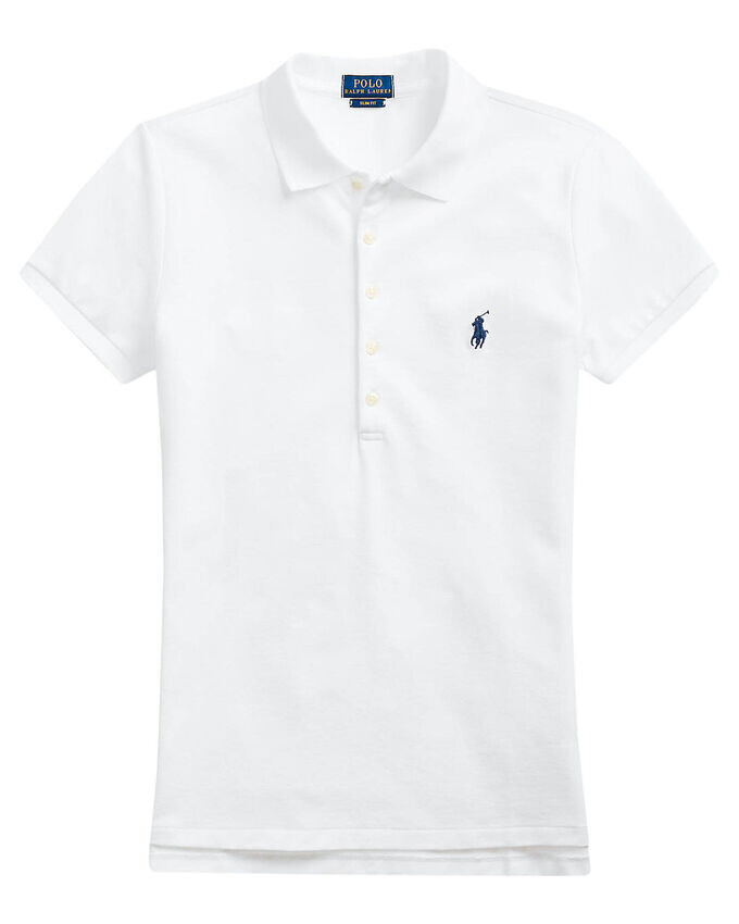 

Рубашка-Поло узкого кроя Polo Ralph Lauren, белый