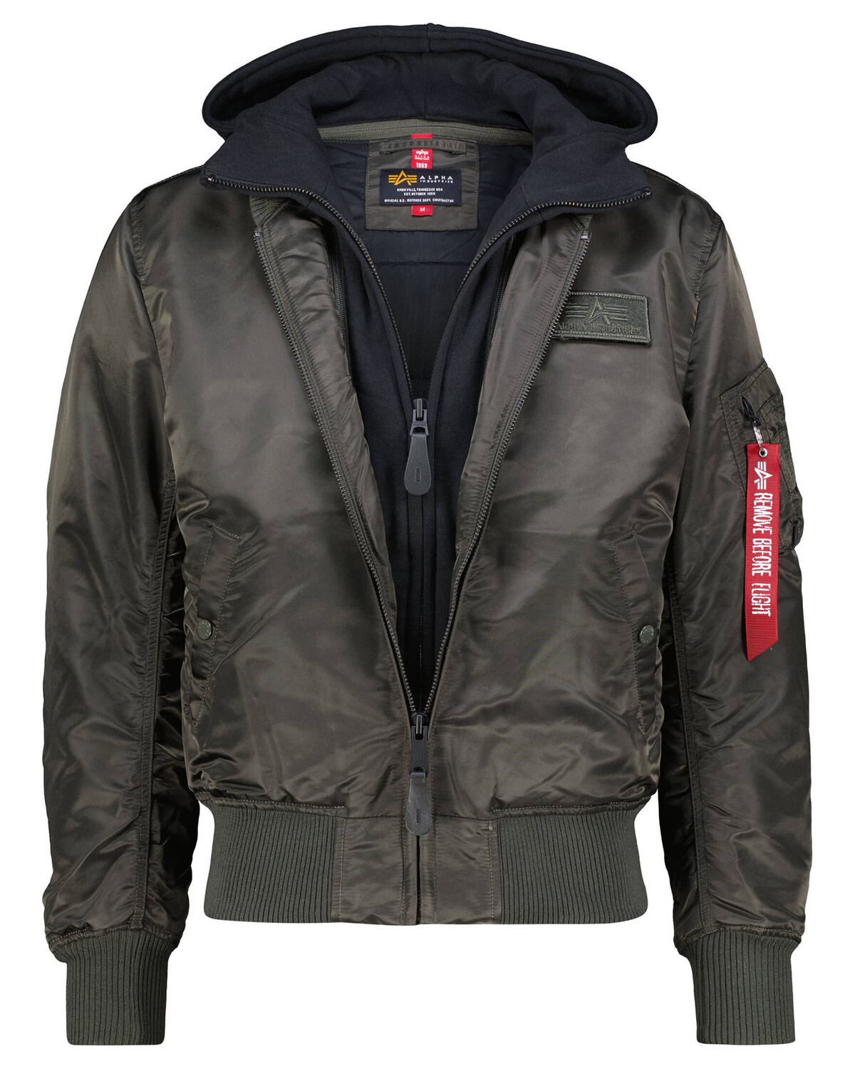 

Куртка-Бомбер ma-1 d-tec Alpha Industries, зеленый