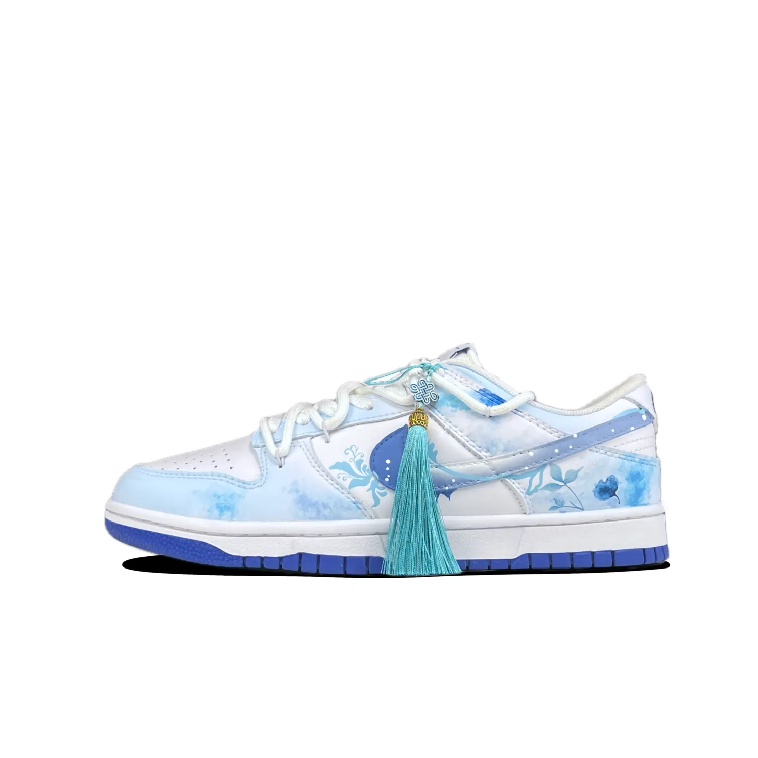 

Кроссовки Nike Dunk Skateboarding Shoes Men Low-top Blue/white, синий