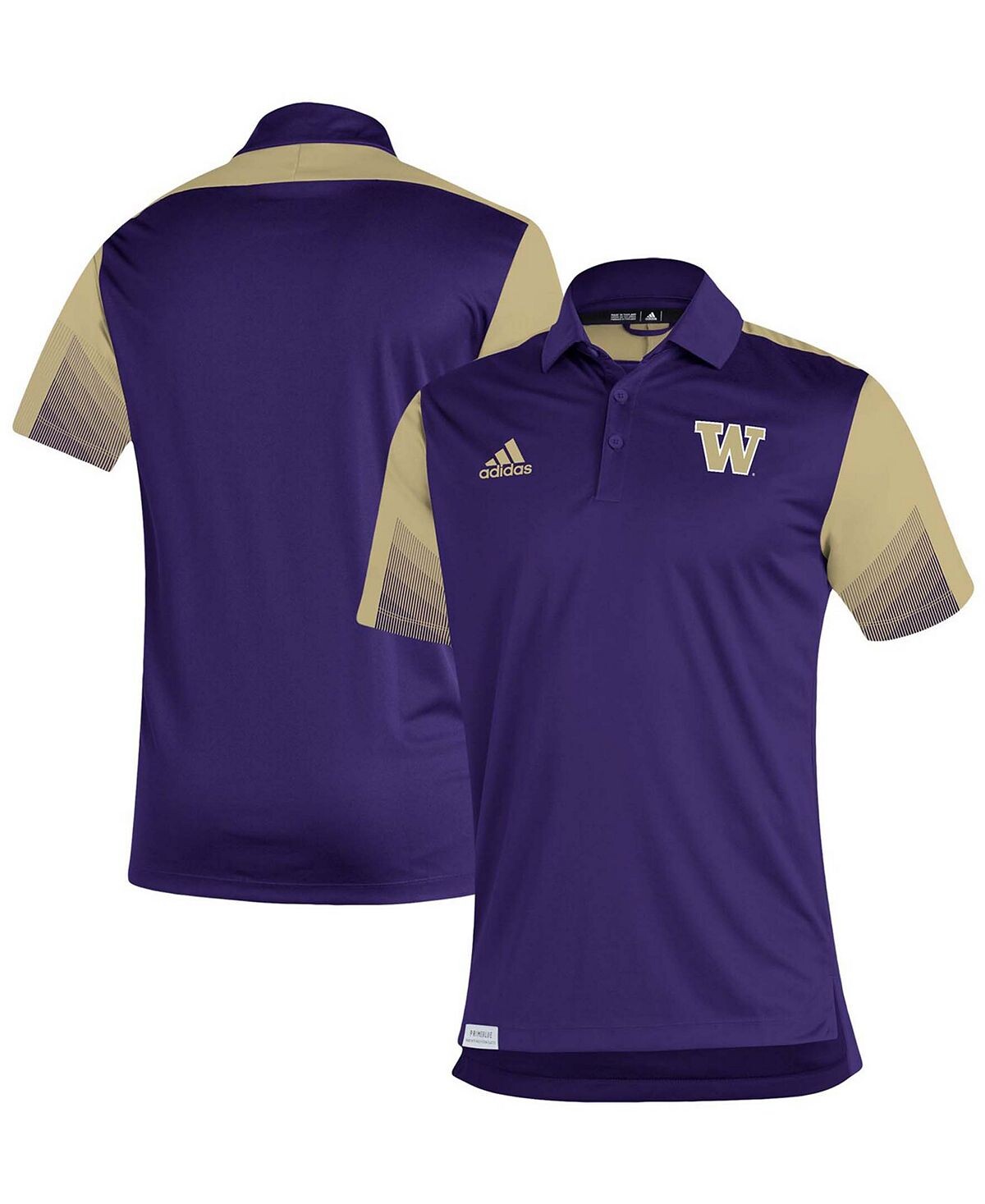 

Мужская фиолетовая футболка-поло Washington Huskies 2021 Sideline Primeblue adidas