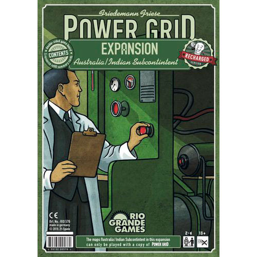 

Настольная игра Rio Grande Games Power Grid Recharged: Australia & Indian Subcontinent Expansion