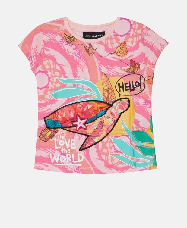 

Футболка Desigual, розовый