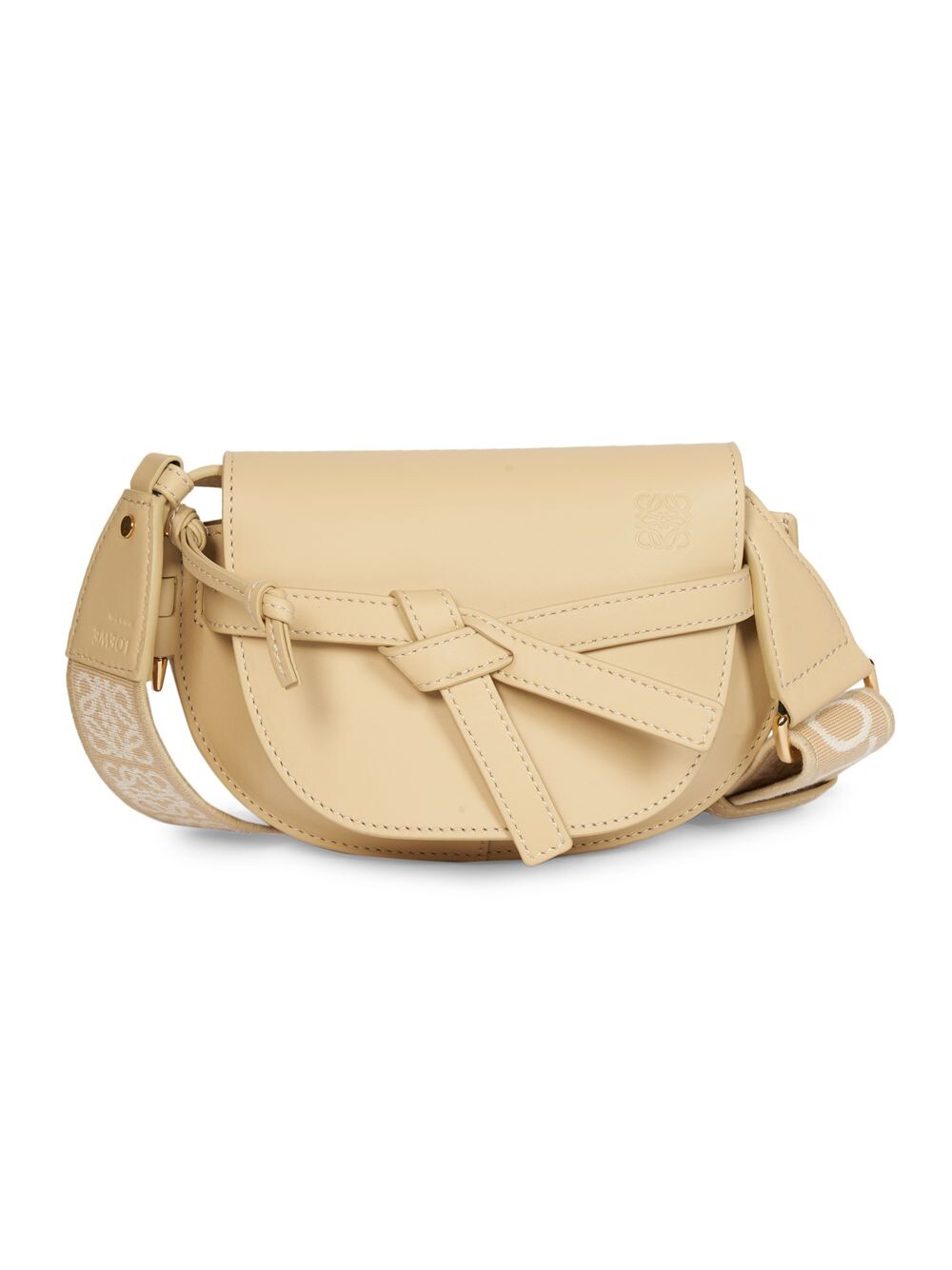 

Двойная кожаная сумка через плечо Mini Gate Loewe