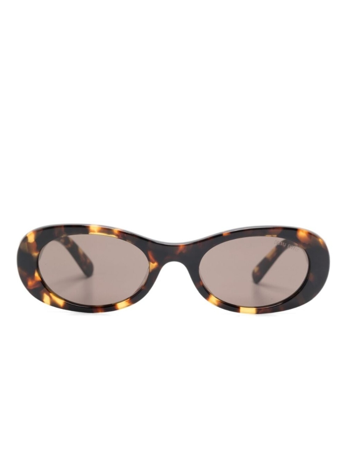 

Miu Miu Eyewear взгляд на солнцезащитные очки, коричневый