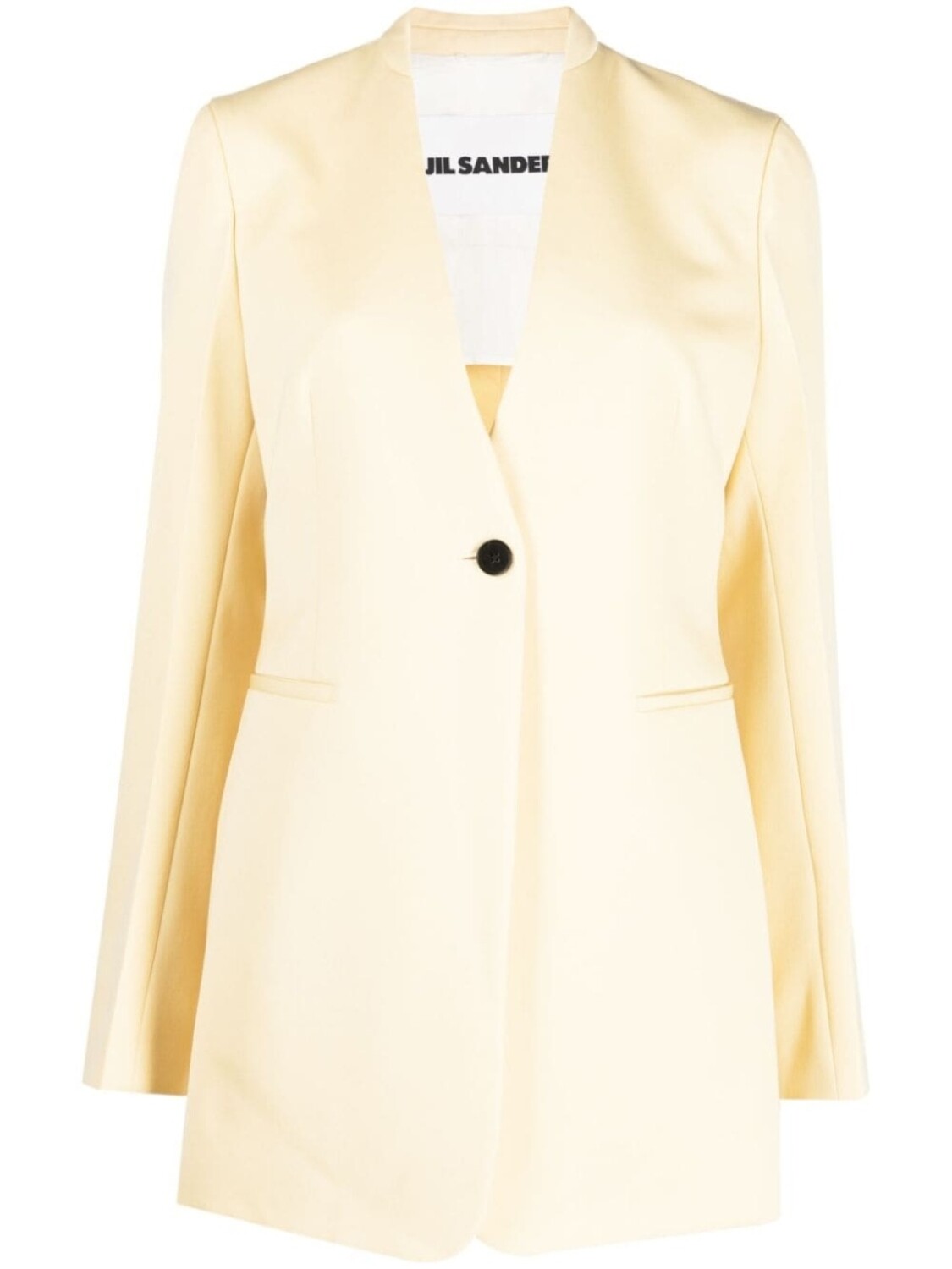 

Jil Sander шерстяной однобортный блейзер, желтый