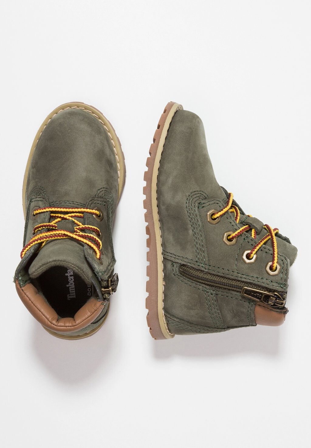 

Ботильоны на шнуровке Timberland, темно-зеленые