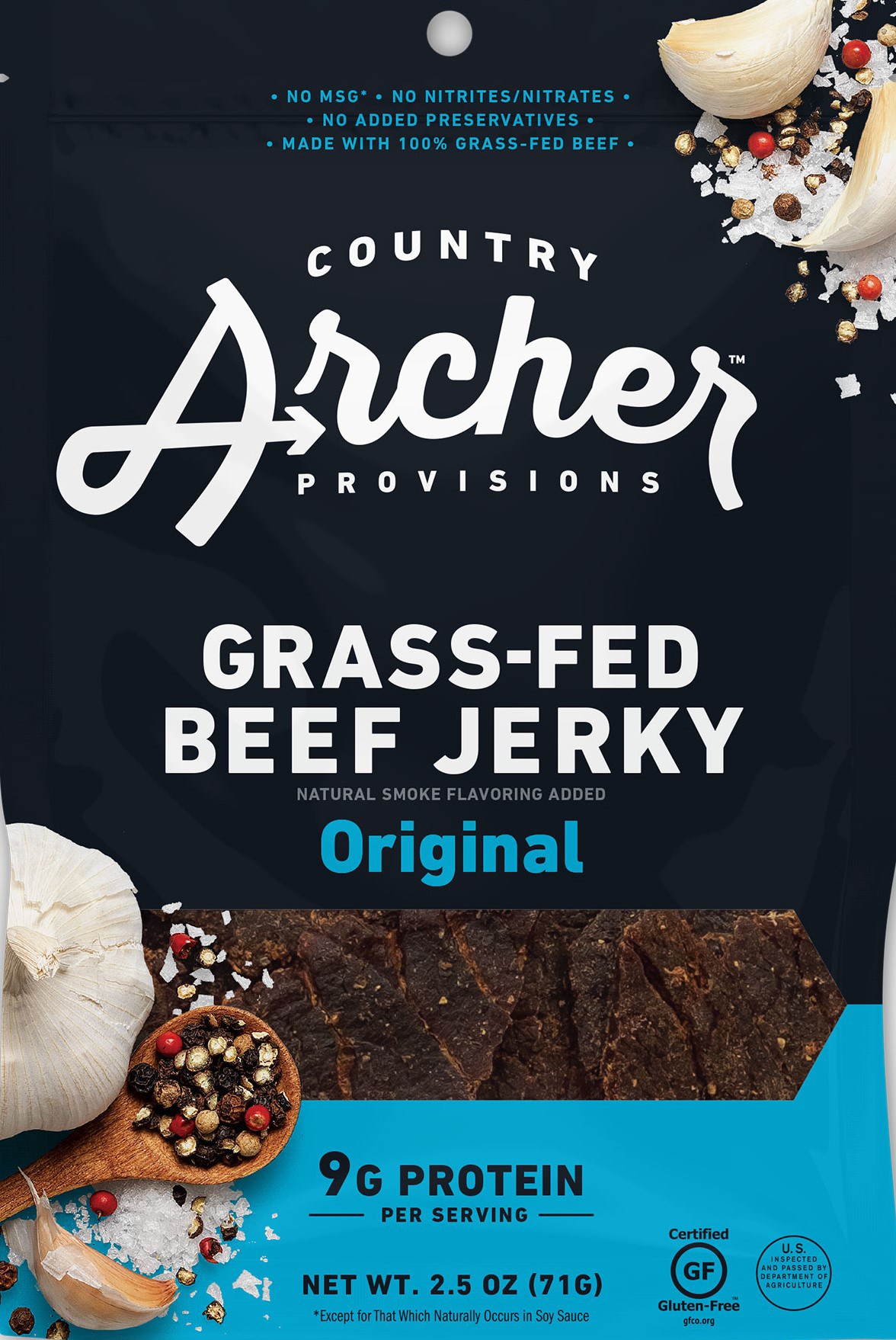 Вяленое мясо - 2,5 унции. Country Archer Jerky Co. country archer jerky turkey jerky hickory smoke 7 oz 198 g