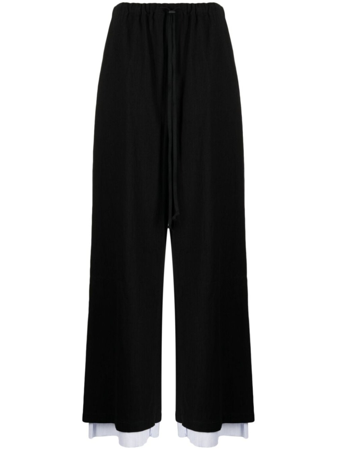 

Yohji Yamamoto широкие брюки с завышенной талией, черный