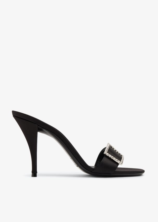 

Сандалии Saint Laurent Simone Mule, черный
