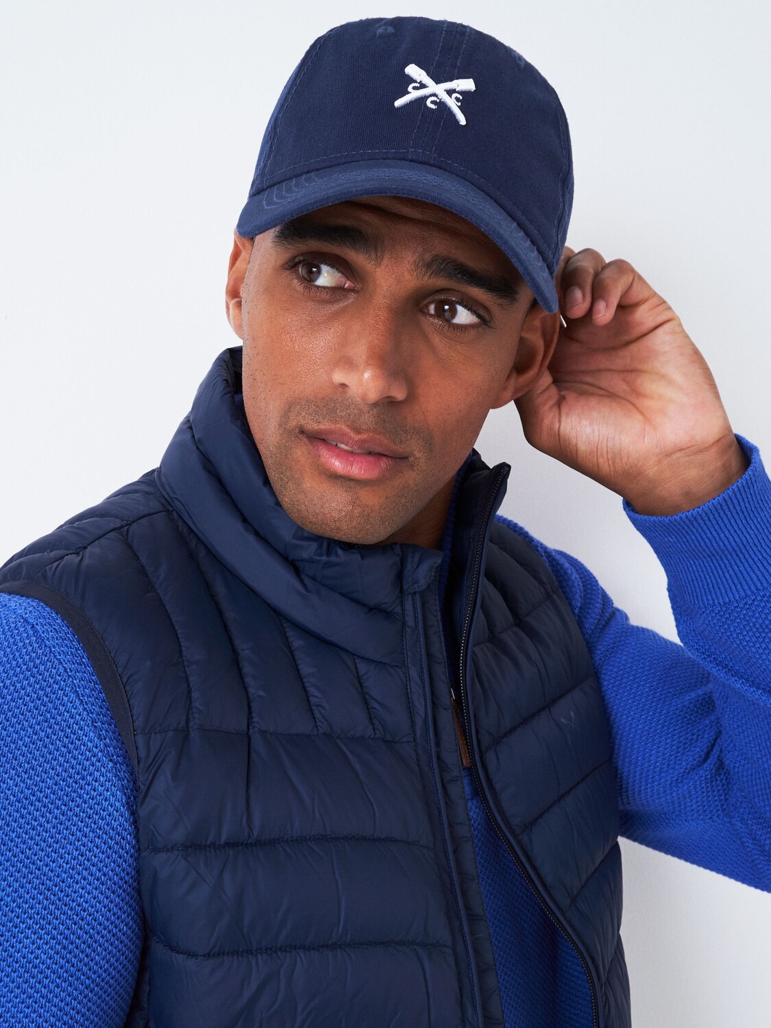 

Кепка с логотипом Crew Clothing, темно-синяя