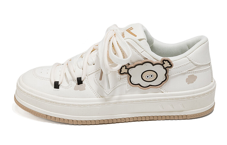 

Кроссовки WARRIOR Skateboarding Shoes Women's Low-top Beige, бежевый
