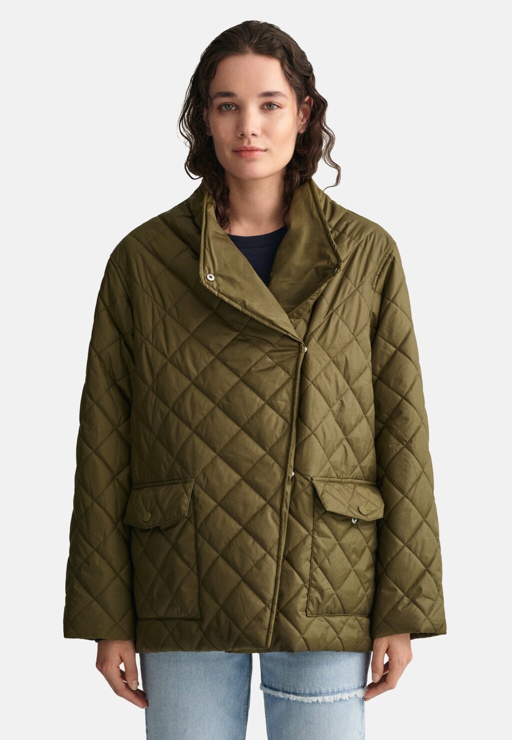 

Куртка GANT СТЕГАНАЯ КУРТКА, цвет dark cactus