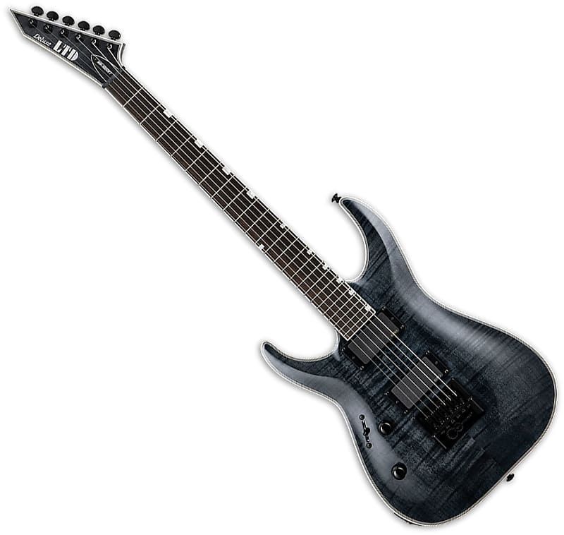 

Электрогитара ESP LTD MH-1000 Evertune Left-Handed Electric Guitar See Thru Black