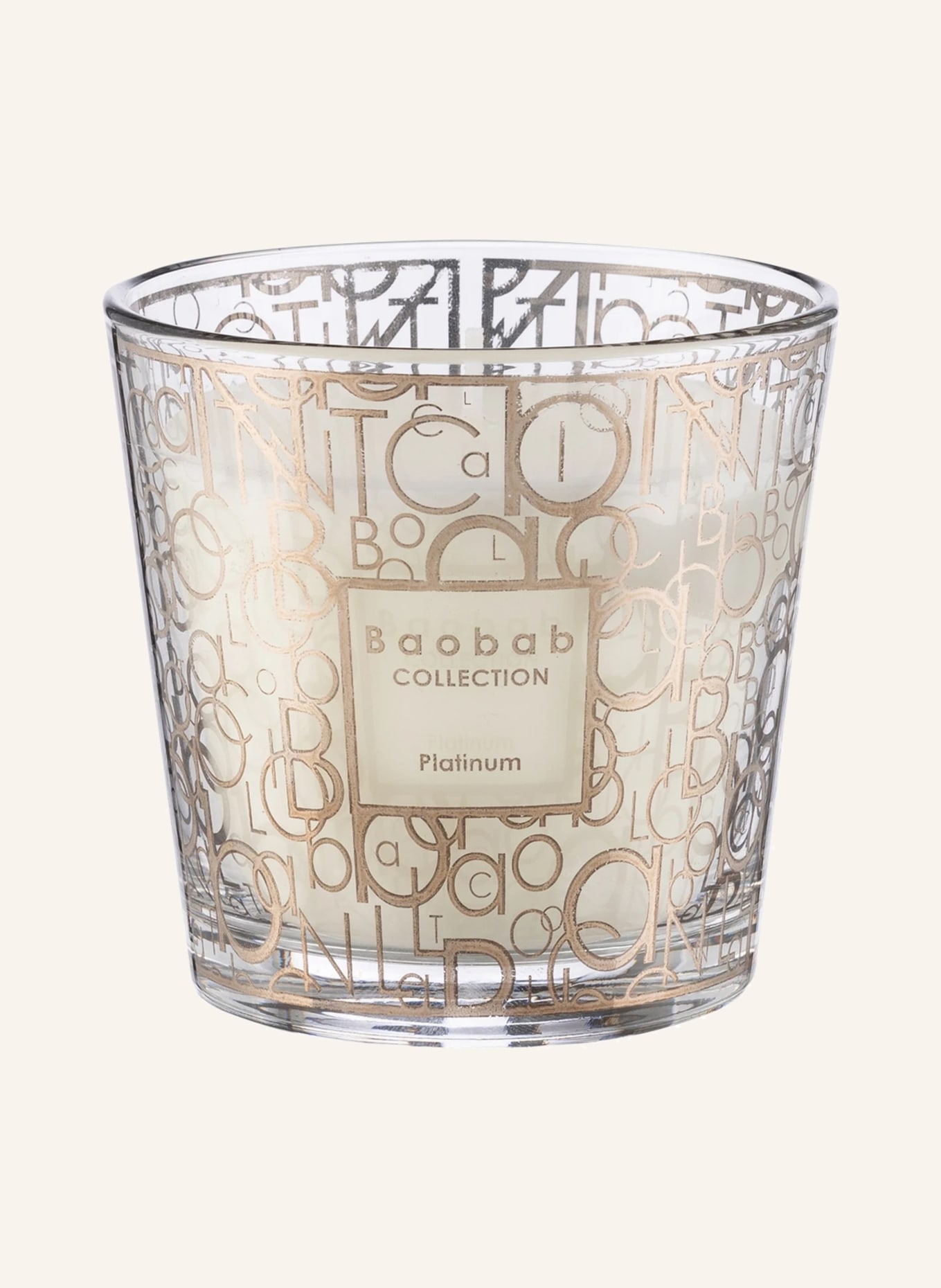 

Ароматическая свеча платина высота: 8 см. Baobab Collection, белый